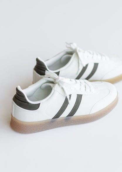 Striped Low Top Sneakers - FINAL SALE