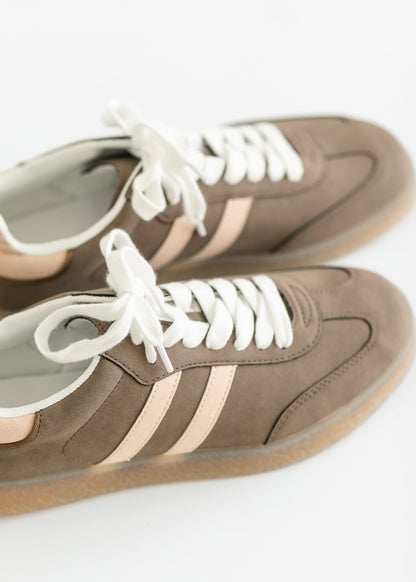 Striped Low Top Sneakers - FINAL SALE
