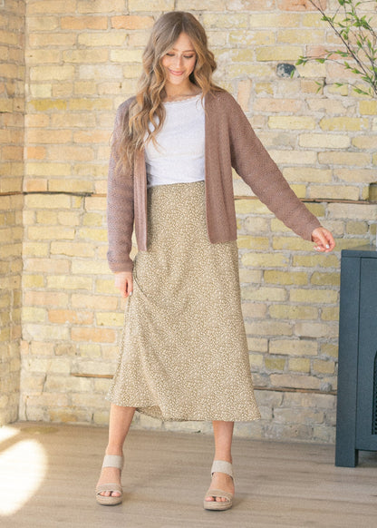 June Floral Print Maxi Skirt