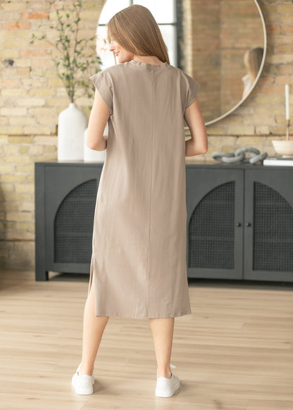 Cap Sleeve T-shirt Midi Dress