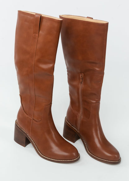 The Harriet Brown Tall Riding Boot - FINAL SALE