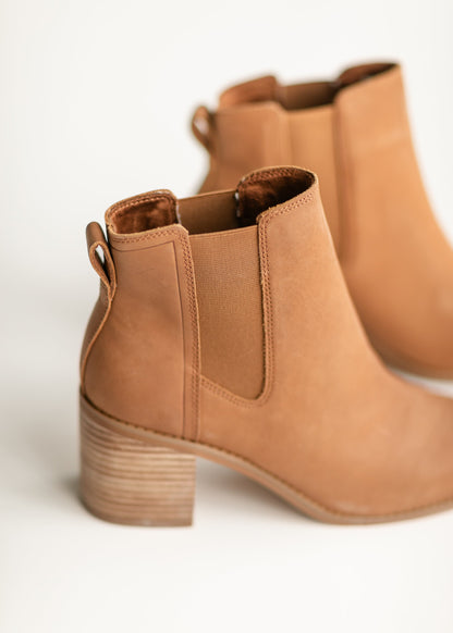 TOMS® Evelyn Chelsea Brown Booties - FINAL SALE