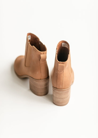 TOMS® Evelyn Chelsea Brown Booties - FINAL SALE