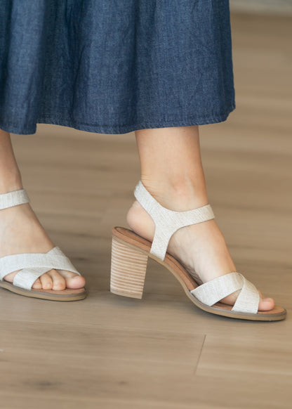TOMS® Majorca Ankle Strap Heel